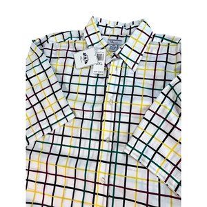 PJ Mark Checked Dress Short Sleeve Button Down 3XL Mens